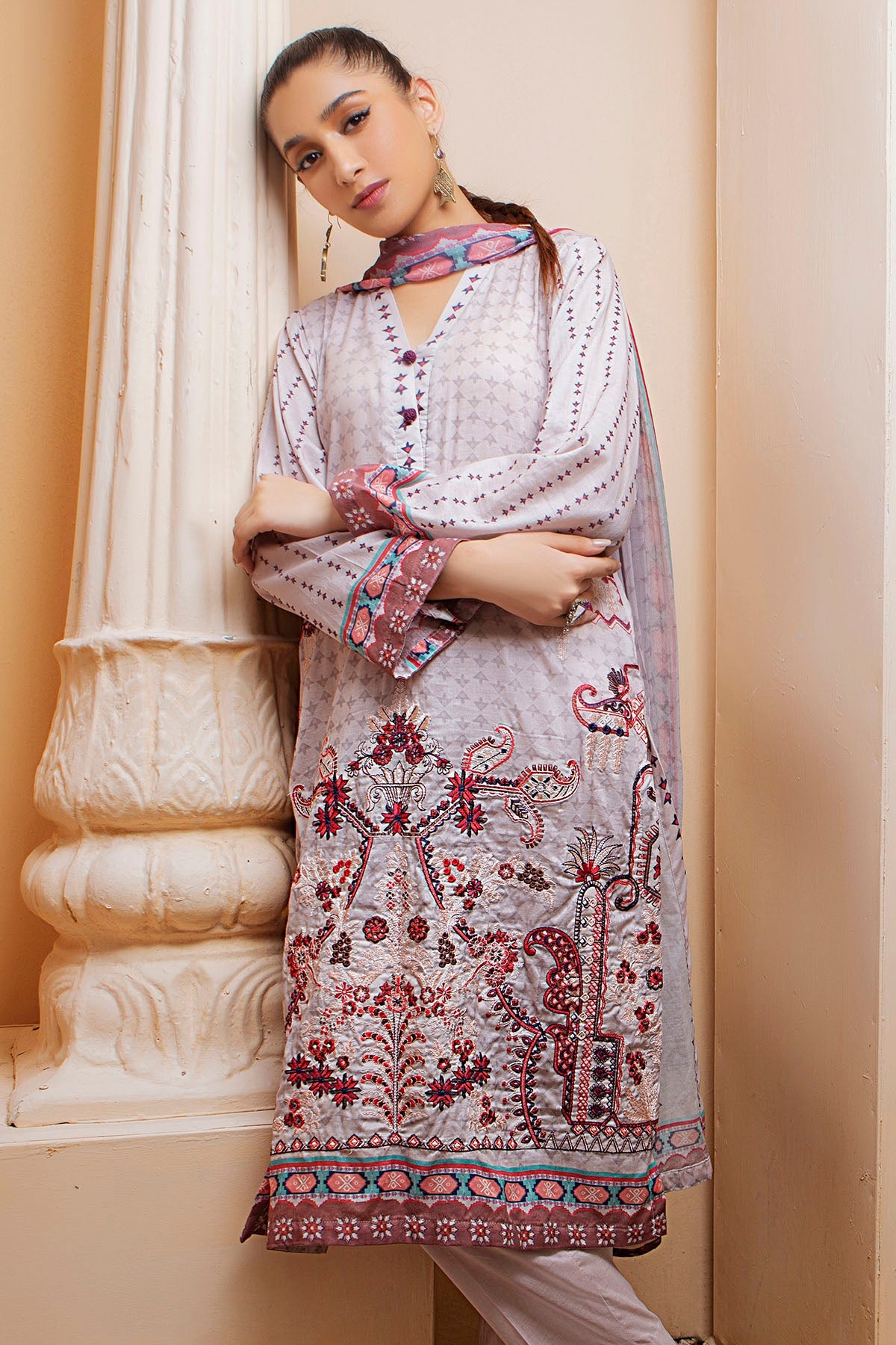 Motifz | Amal Luxury Lawn | 2956 - Pakistani Clothes for women, in United Kingdom and United States