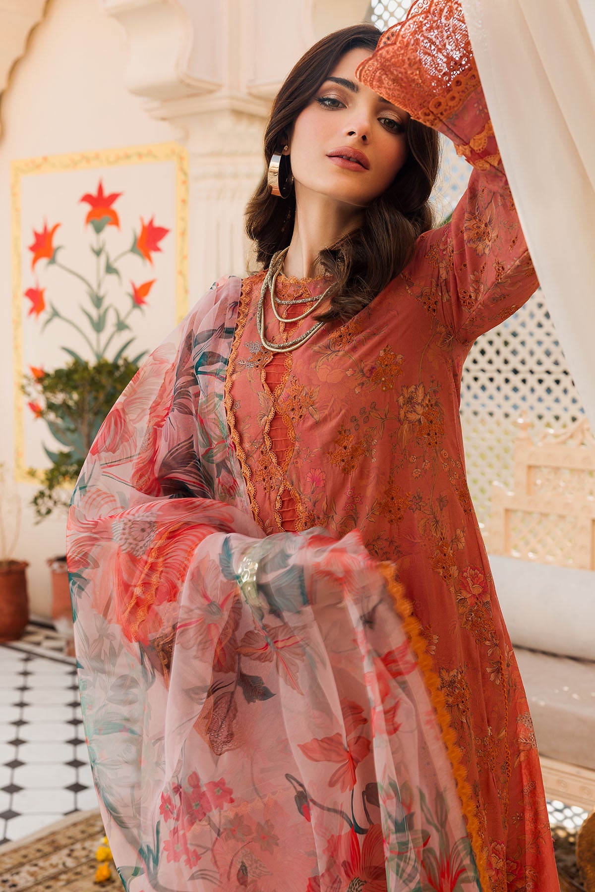 Motifz | Amal Luxury Lawn | 4626 - Pakistani Clothes for women, in United Kingdom and United States