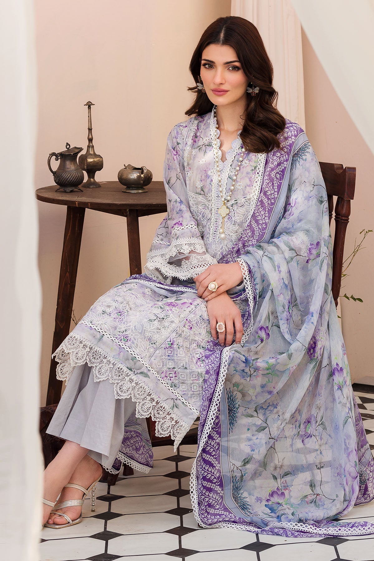 Motifz | Amal Luxury Lawn | 4628 - Pakistani Clothes for women, in United Kingdom and United States