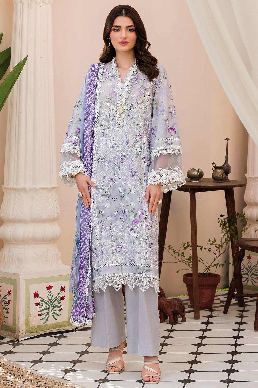 Motifz | Amal Luxury Lawn | 4628 - Pakistani Clothes for women, in United Kingdom and United States