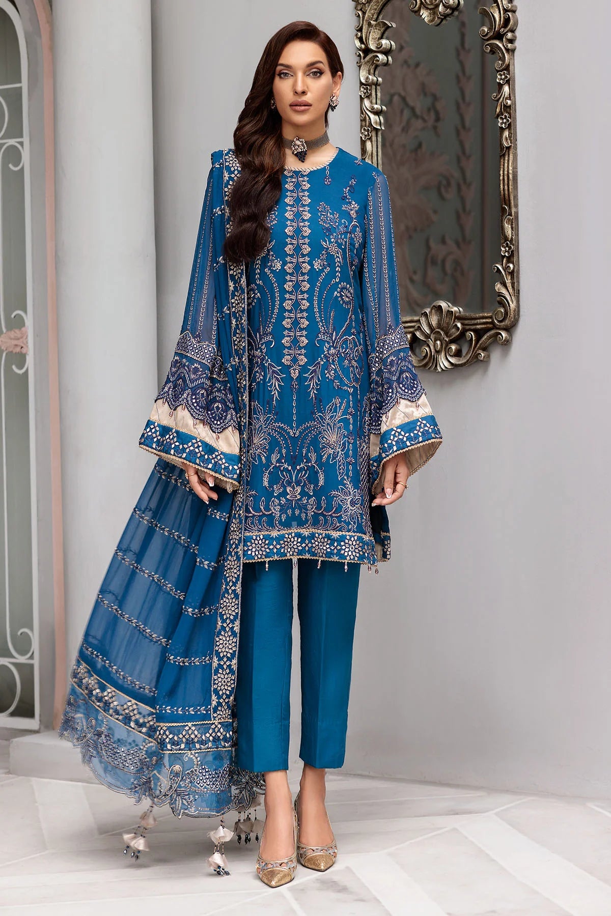 Motifz | Premium Embroidered Formals 24 | 3395 - Pakistani Clothes for women, in United Kingdom and United States