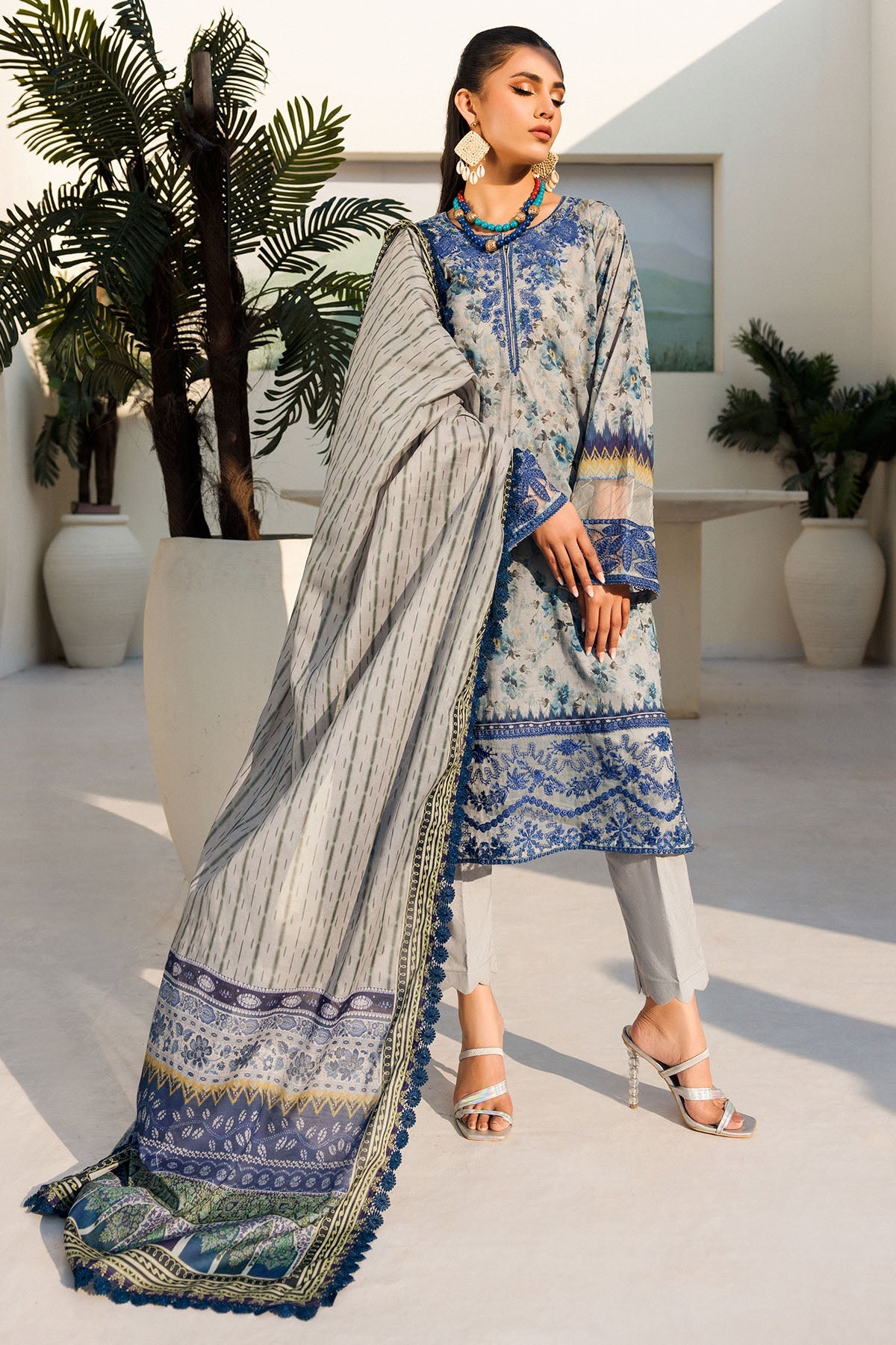 Motifz | Umang Luxury Lawn | A-01 - Pakistani Clothes for women, in United Kingdom and United States