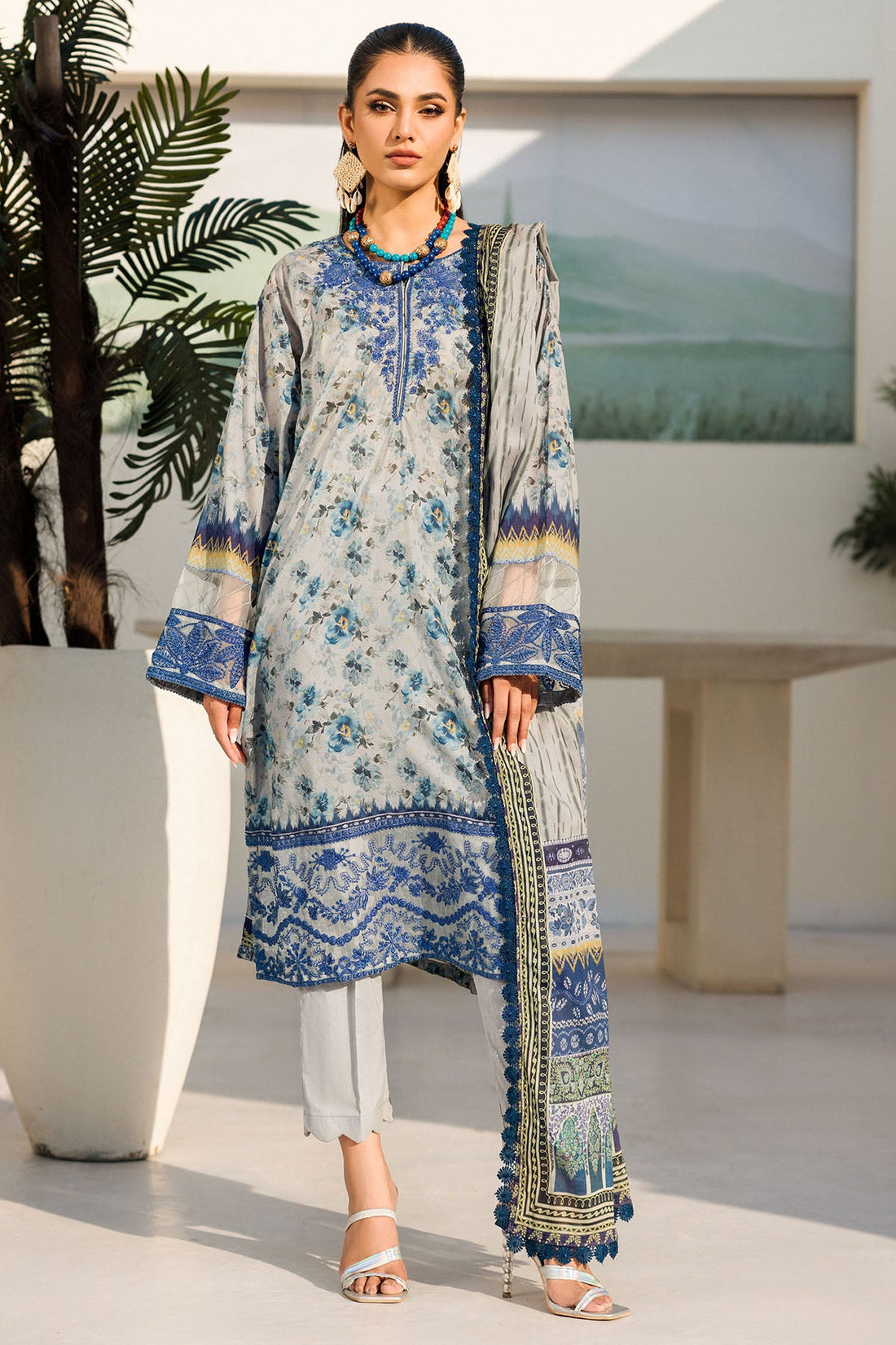 Motifz | Umang Luxury Lawn | A-01 - Pakistani Clothes for women, in United Kingdom and United States