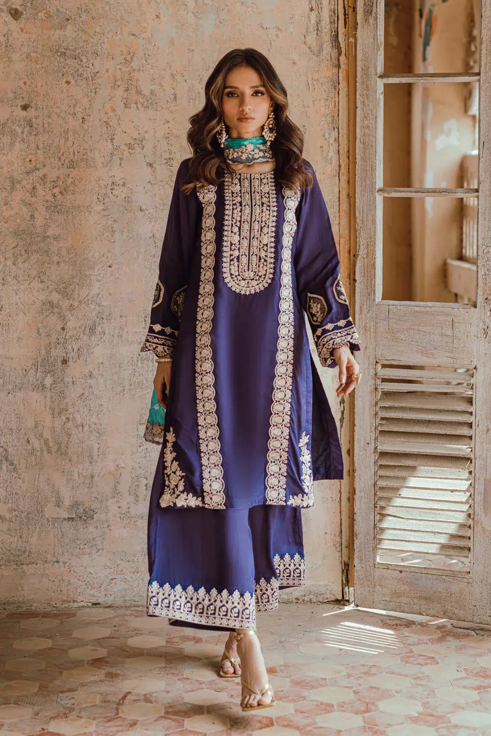 Azure | Embroidered Formals | Mystique Nova - Pakistani Clothes for women, in United Kingdom and United States