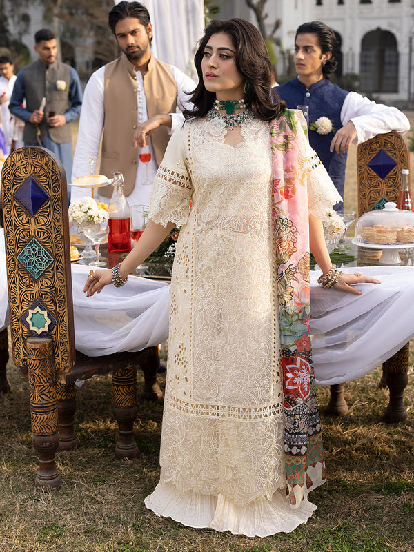 Mahnur | Mahrukh Luxury Lawn 24 | OPAL - Hoorain Designer Wear - Pakistani Ladies Branded Stitched Clothes in United Kingdom, United states, CA and Australia