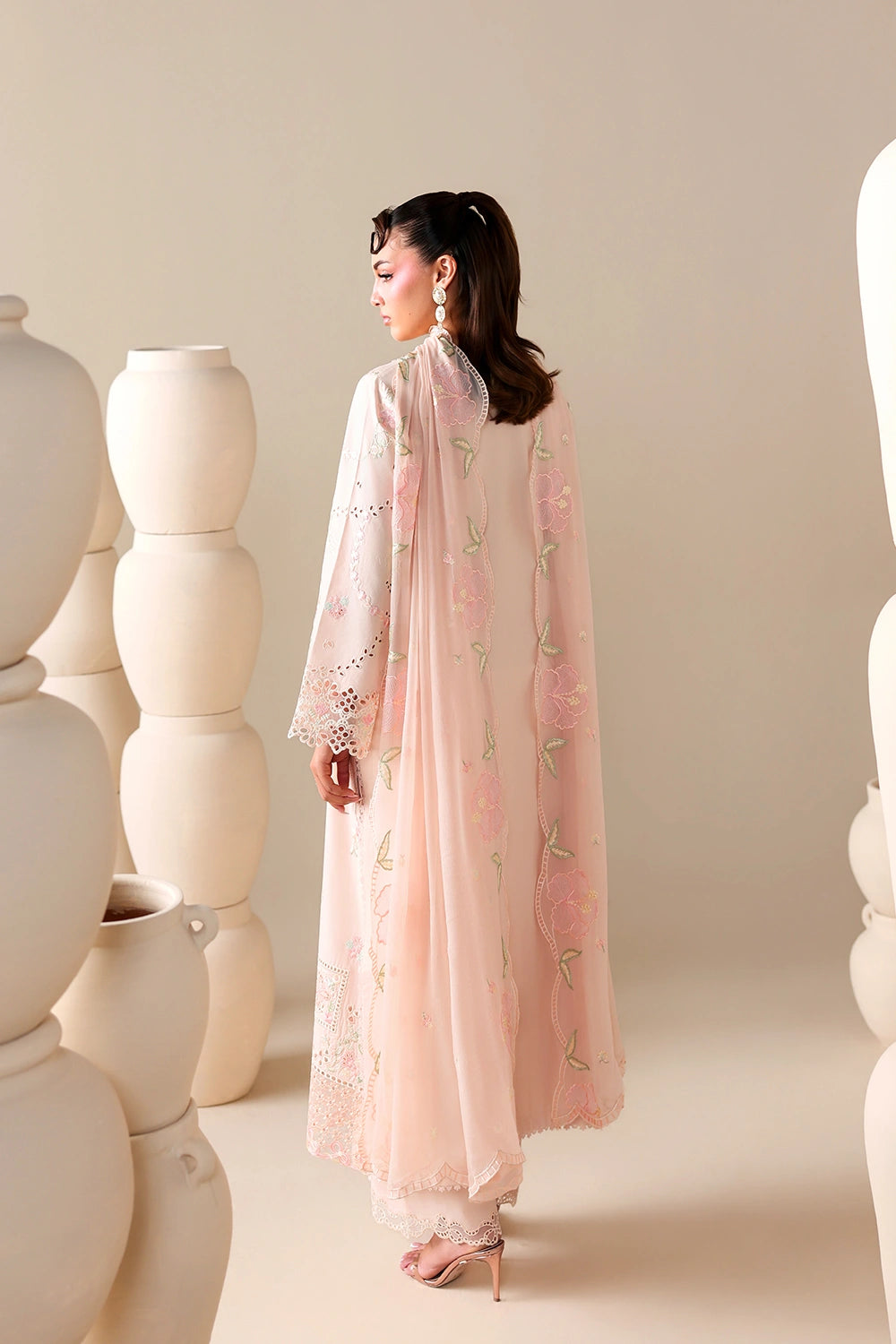 Azure | Luxury Lawn 26 | Peachy Meadow