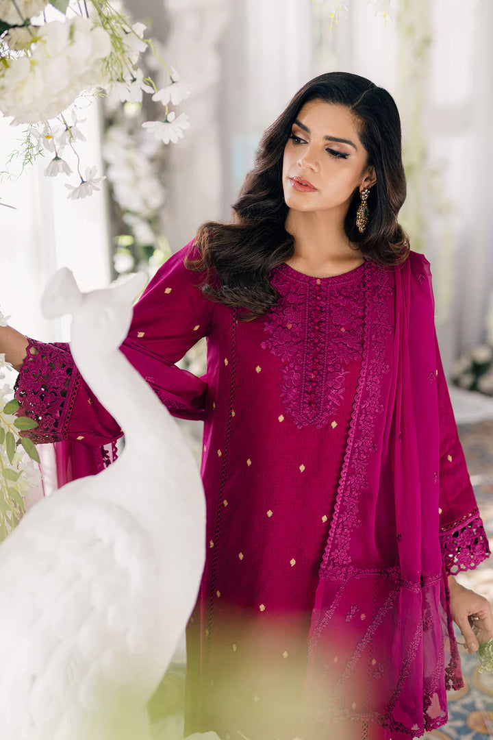 Azure | Ensembles Embroidered Formals | Petunia Plum - Hoorain Designer Wear - Pakistani Ladies Branded Stitched Clothes in United Kingdom, United states, CA and Australia