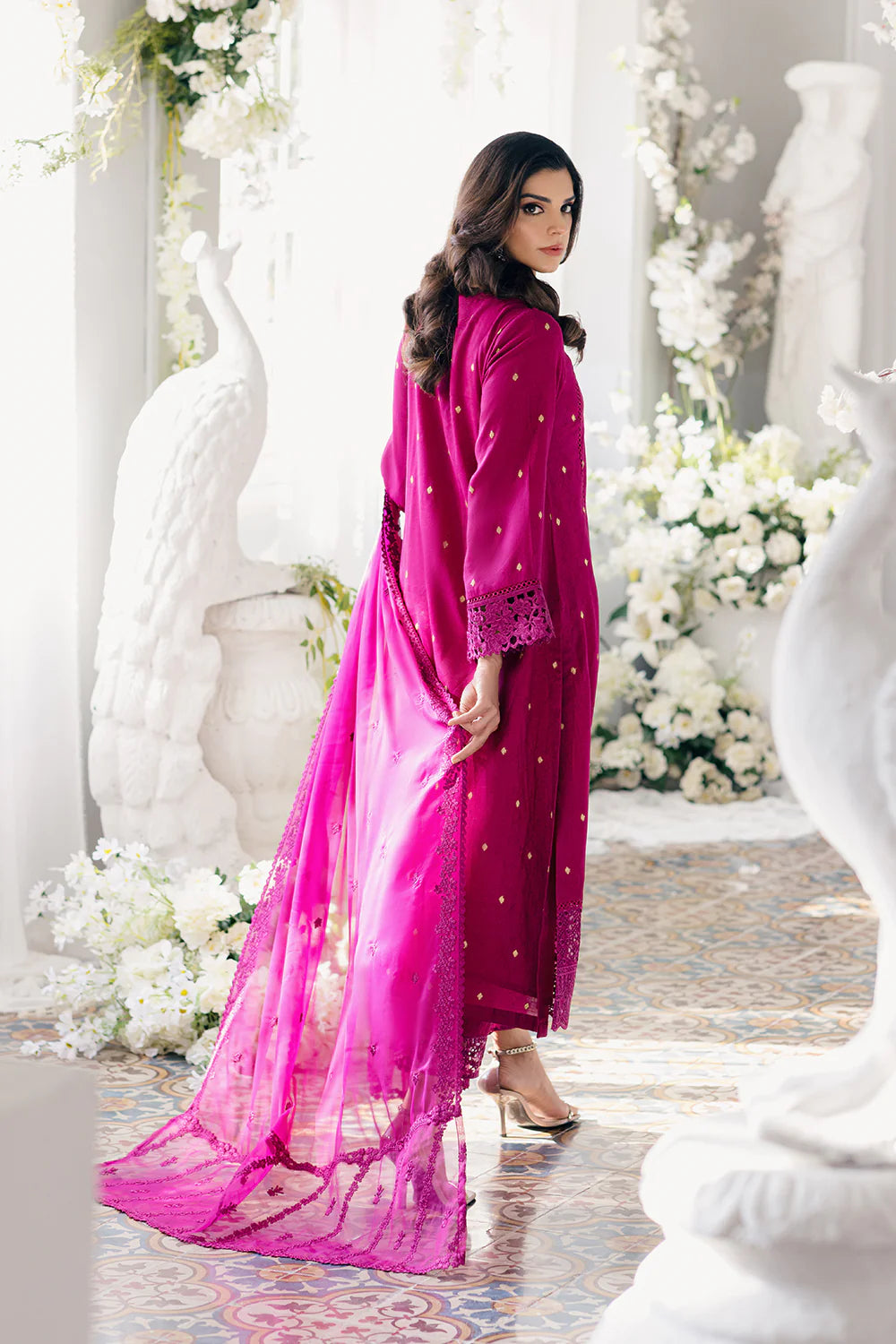 Azure | Ensembles Embroidered Formals | Petunia Plum - Pakistani Clothes for women, in United Kingdom and United States