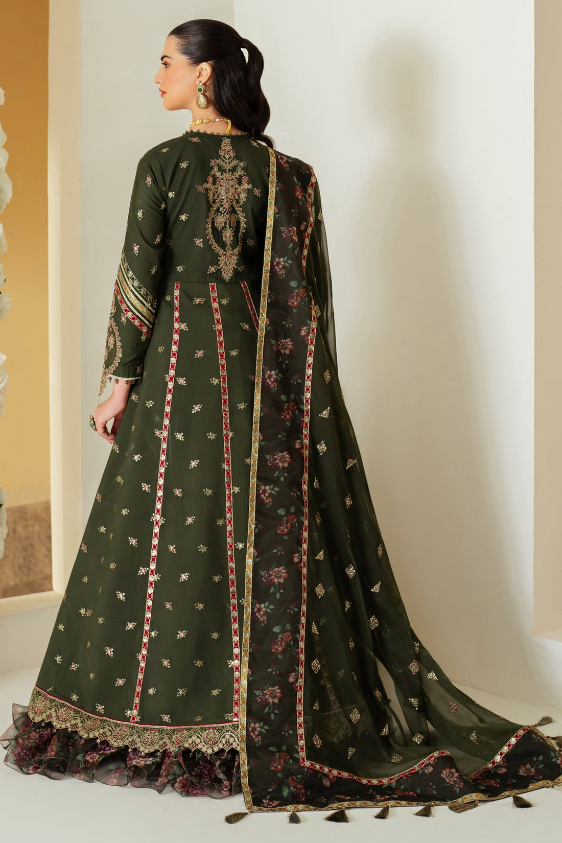 Alizeh | Luxury Raw Silk | AF-RS-03-PINE