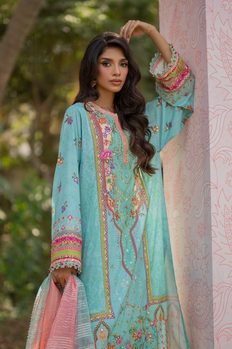 Qalamkar | Luxe Silk |   UA-06 SARA