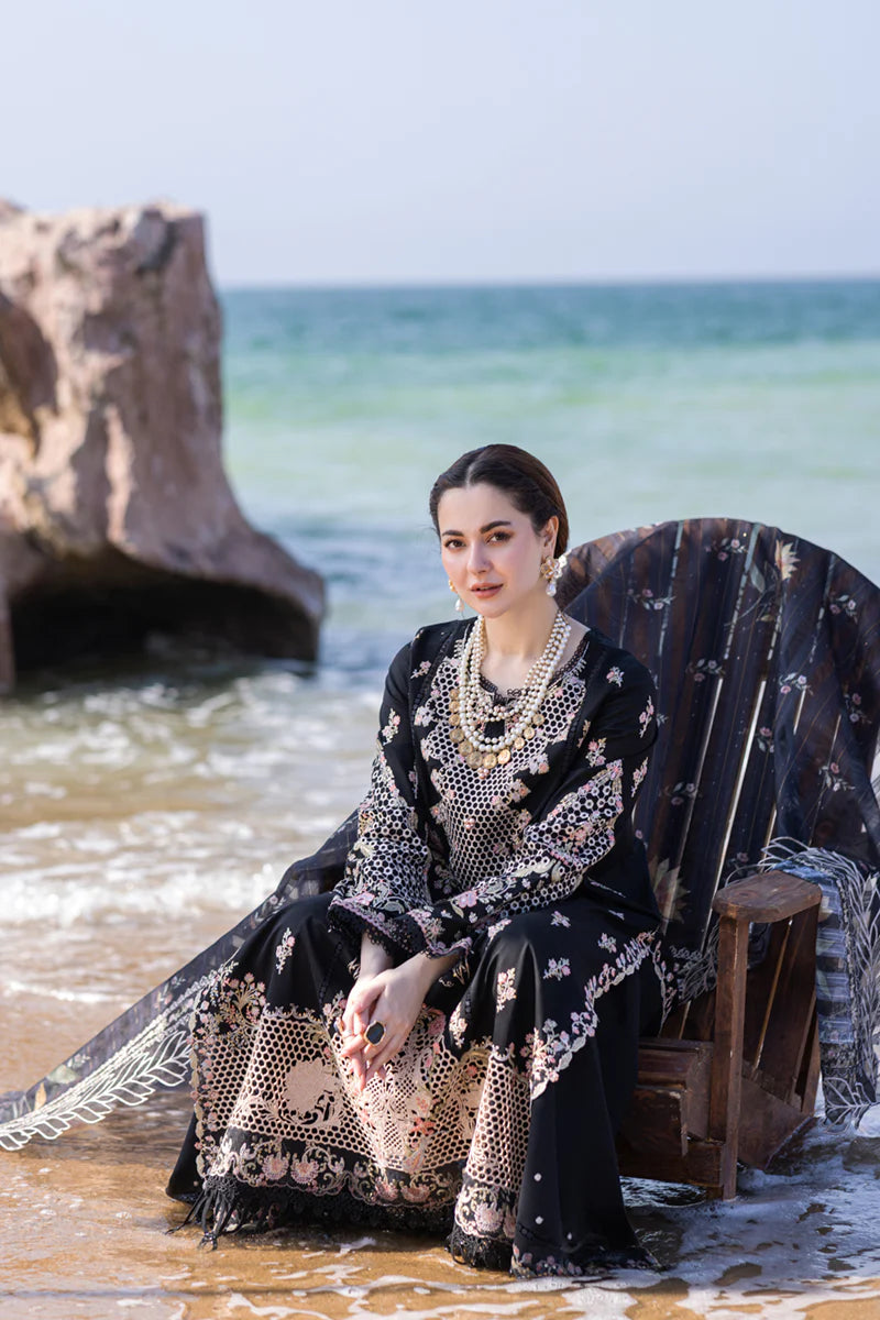 Qalamkar | Sahil Kinare Luxury Lawn | FP-14 RIMA - Pakistani Clothes for women, in United Kingdom and United States