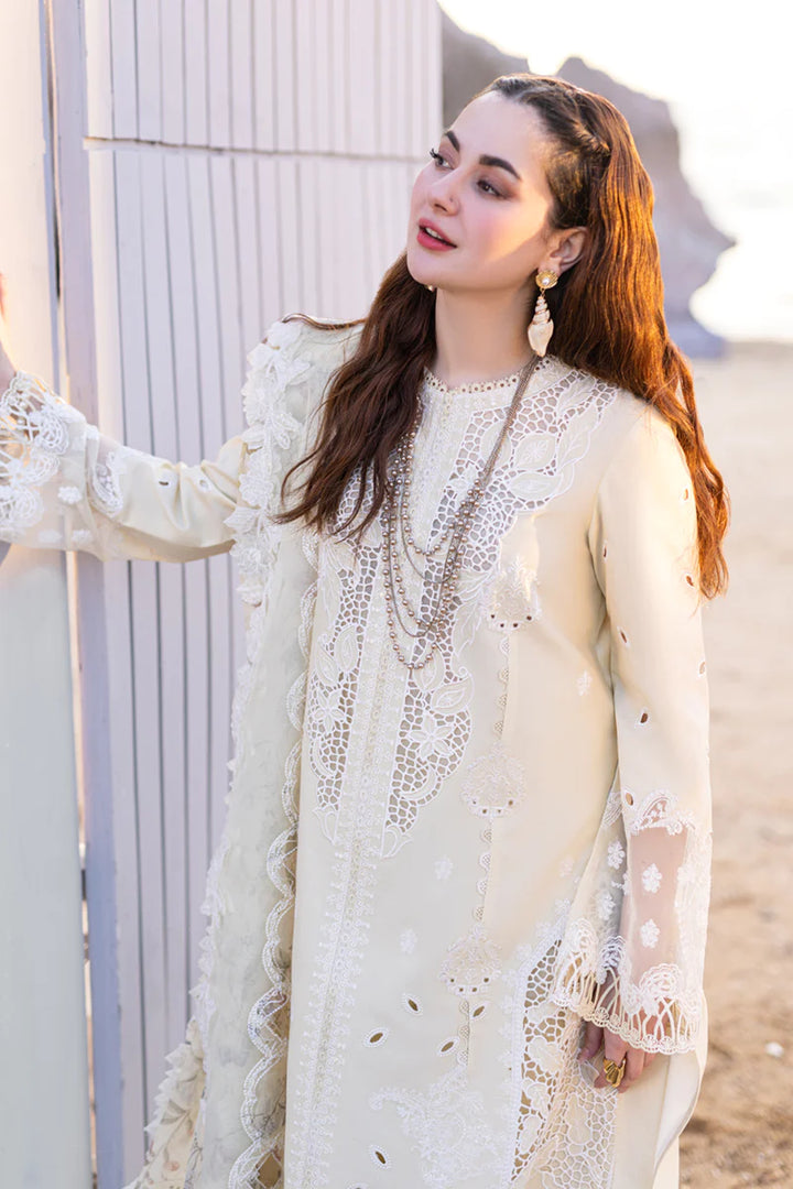Qalamkar | Sahil Kinare Luxury Lawn | FP-01 JANA - Hoorain Designer Wear - Pakistani Ladies Branded Stitched Clothes in United Kingdom, United states, CA and Australia
