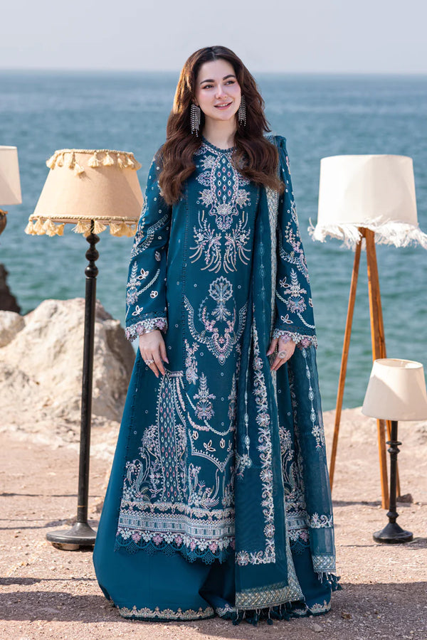Qalamkar | Sahil Kinare Luxury Lawn | FP-16 KIRA - Hoorain Designer Wear - Pakistani Ladies Branded Stitched Clothes in United Kingdom, United states, CA and Australia