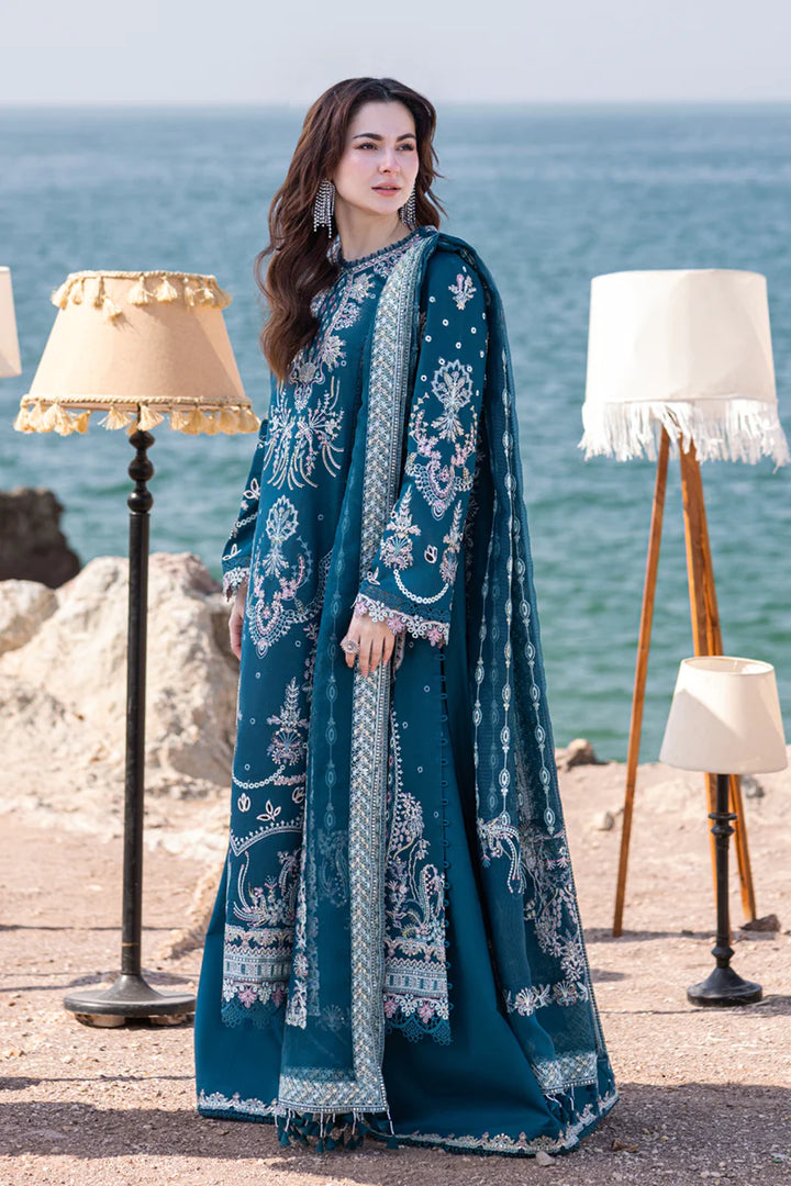 Qalamkar | Sahil Kinare Luxury Lawn | FP-16 KIRA - Hoorain Designer Wear - Pakistani Ladies Branded Stitched Clothes in United Kingdom, United states, CA and Australia