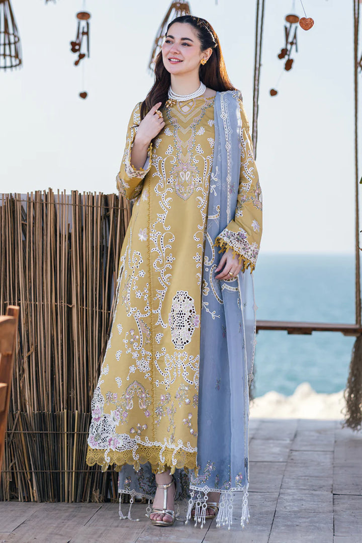 Qalamkar | Sahil Kinare Luxury Lawn | FP-03 SELMA - Hoorain Designer Wear - Pakistani Ladies Branded Stitched Clothes in United Kingdom, United states, CA and Australia