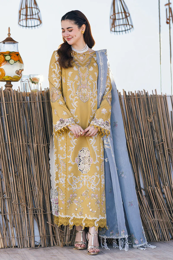 Qalamkar | Sahil Kinare Luxury Lawn | FP-03 SELMA - Hoorain Designer Wear - Pakistani Ladies Branded Stitched Clothes in United Kingdom, United states, CA and Australia