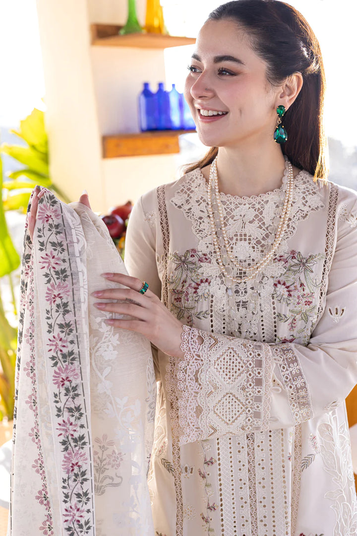 Qalamkar | Sahil Kinare Luxury Lawn | FP-12 MARWA - Hoorain Designer Wear - Pakistani Ladies Branded Stitched Clothes in United Kingdom, United states, CA and Australia