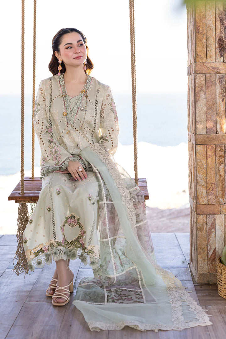 Qalamkar | Sahil Kinare Luxury Lawn | FP-15 RANIA - Hoorain Designer Wear - Pakistani Ladies Branded Stitched Clothes in United Kingdom, United states, CA and Australia
