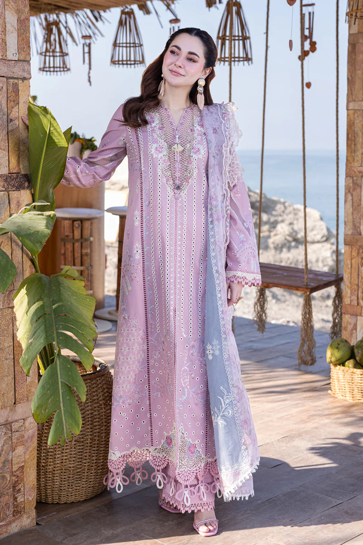 Qalamkar | Sahil Kinare Luxury Lawn | FP-10 LINA - Hoorain Designer Wear - Pakistani Ladies Branded Stitched Clothes in United Kingdom, United states, CA and Australia