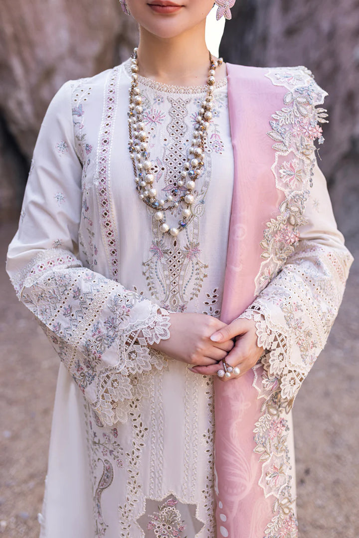 Qalamkar | Sahil Kinare Luxury Lawn | FP-13 MELEK - Hoorain Designer Wear - Pakistani Ladies Branded Stitched Clothes in United Kingdom, United states, CA and Australia