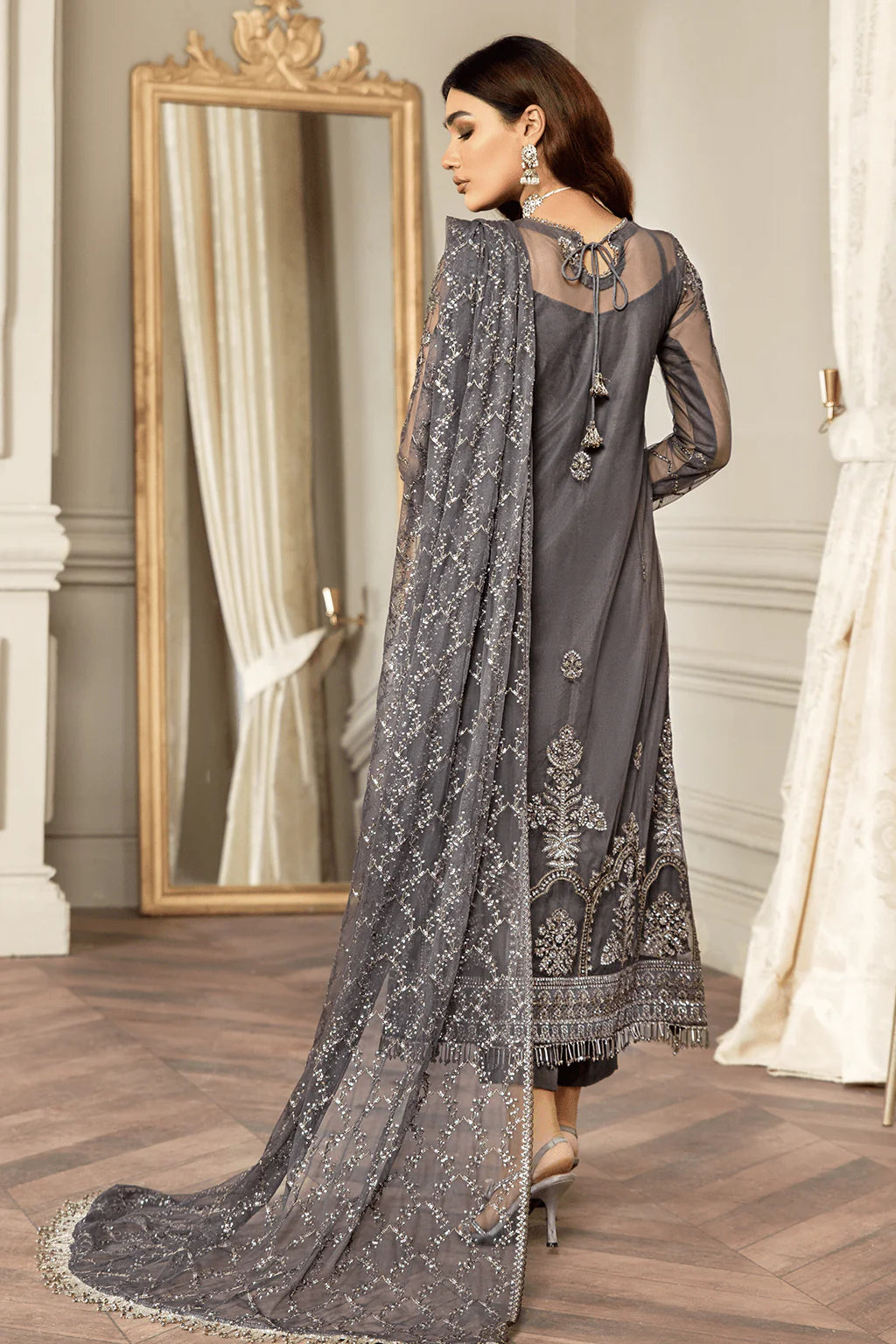 Zarif | Mehroz Formals | Storm Grey - Pakistani Clothes for women, in United Kingdom and United States