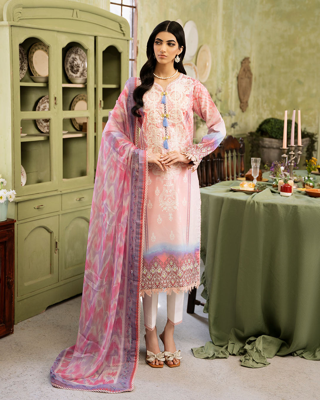 Roheenaz | Flora Printed Lawn | Amara - Pakistani Clothes for women, in United Kingdom and United States