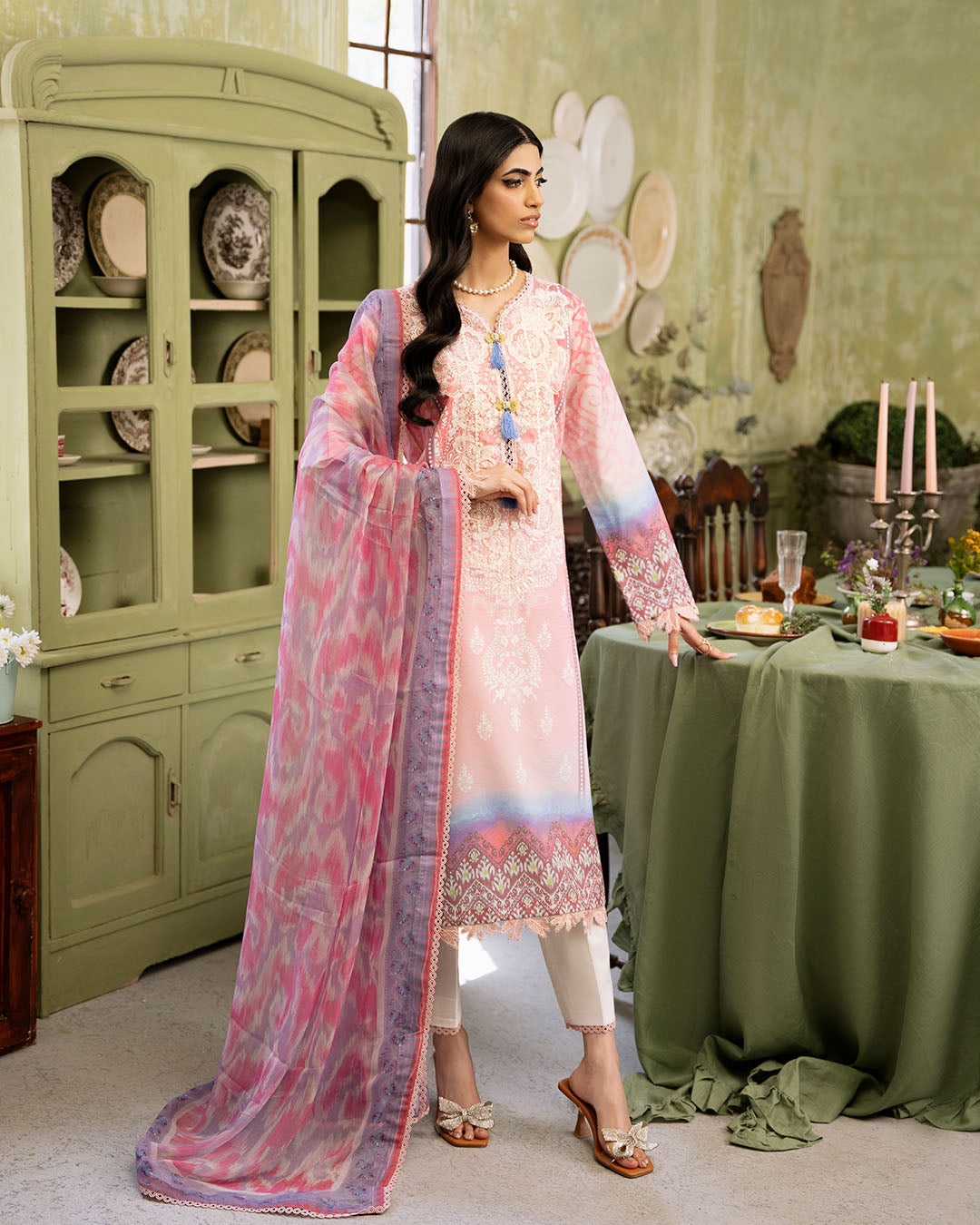 Roheenaz | Flora Printed Lawn | Amara - Pakistani Clothes for women, in United Kingdom and United States