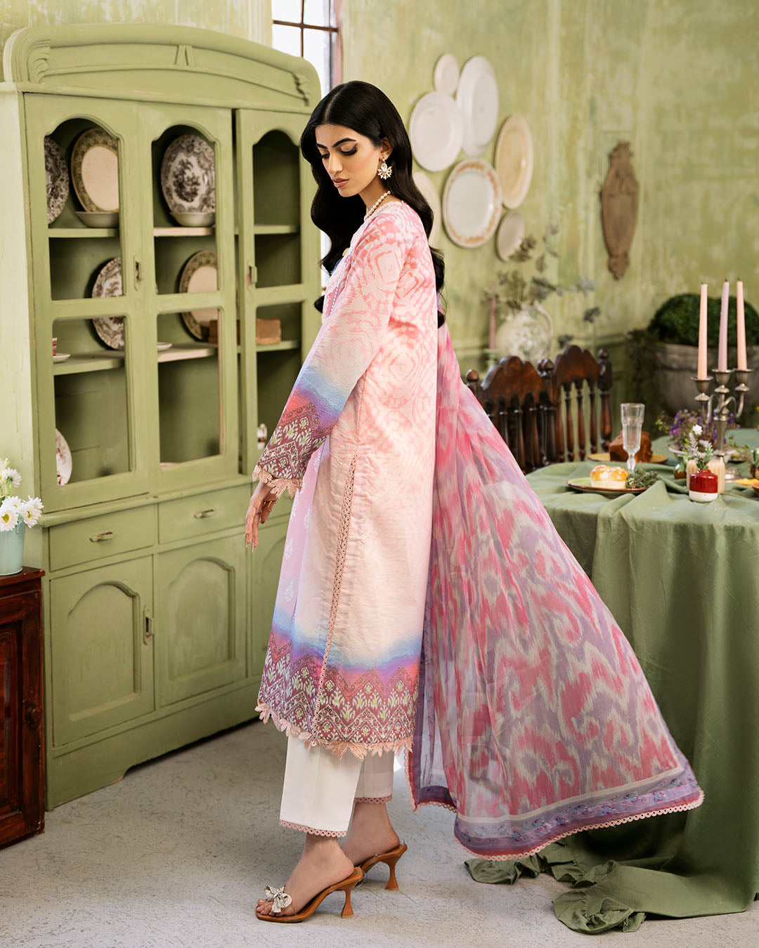 Roheenaz | Flora Printed Lawn | Amara - Pakistani Clothes for women, in United Kingdom and United States