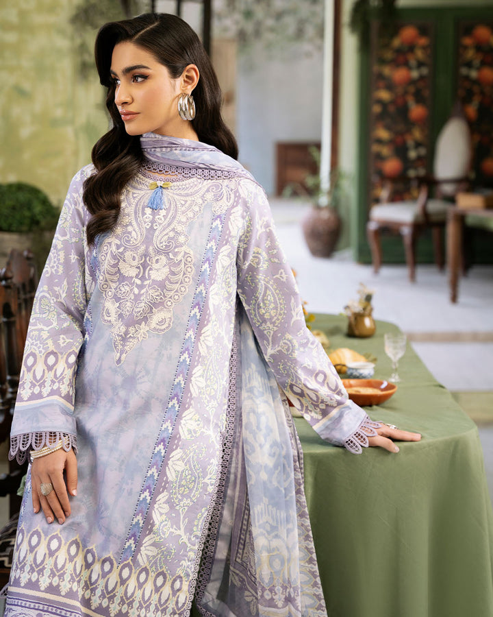 Roheenaz | Flora Printed Lawn | Lumina - Hoorain Designer Wear - Pakistani Designer Clothes for women, in United Kingdom, United states, CA and Australia