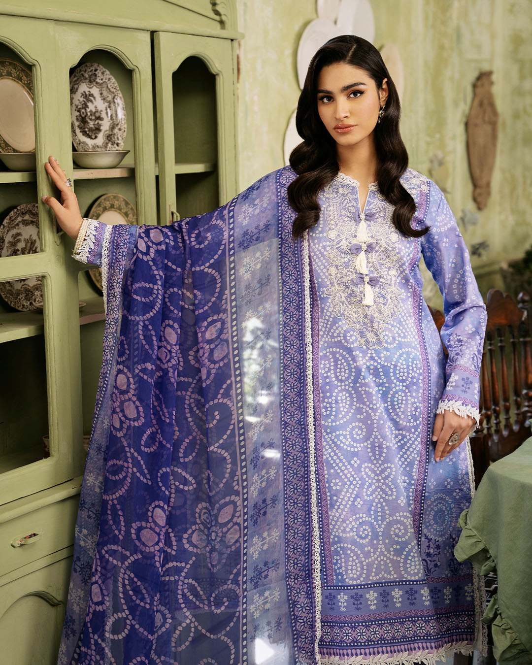 Roheenaz | Flora Printed Lawn | Celestia - Pakistani Clothes for women, in United Kingdom and United States