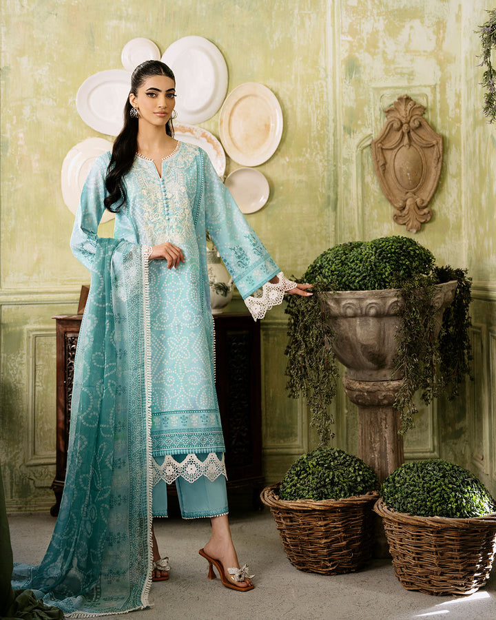 Roheenaz | Flora Printed Lawn | Mirage - Hoorain Designer Wear - Pakistani Designer Clothes for women, in United Kingdom, United states, CA and Australia