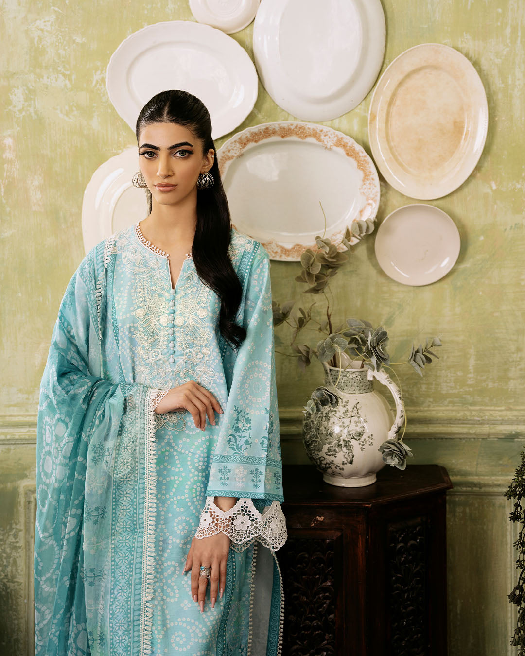 Roheenaz | Flora Printed Lawn | Mirage - Pakistani Clothes for women, in United Kingdom and United States