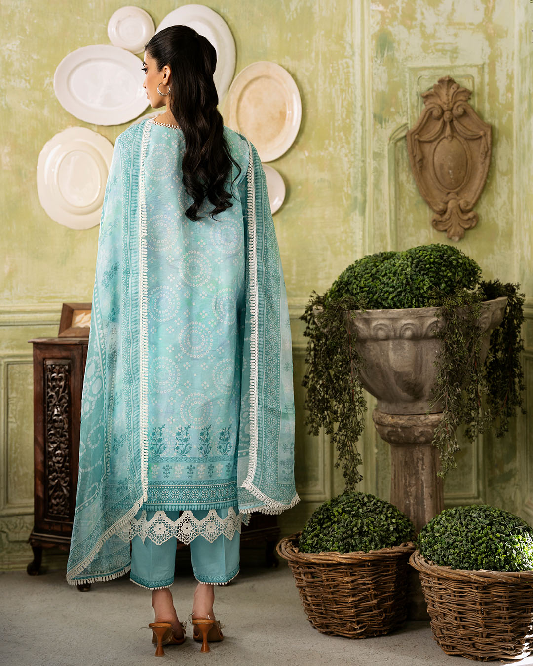 Roheenaz | Flora Printed Lawn | Mirage - Pakistani Clothes for women, in United Kingdom and United States