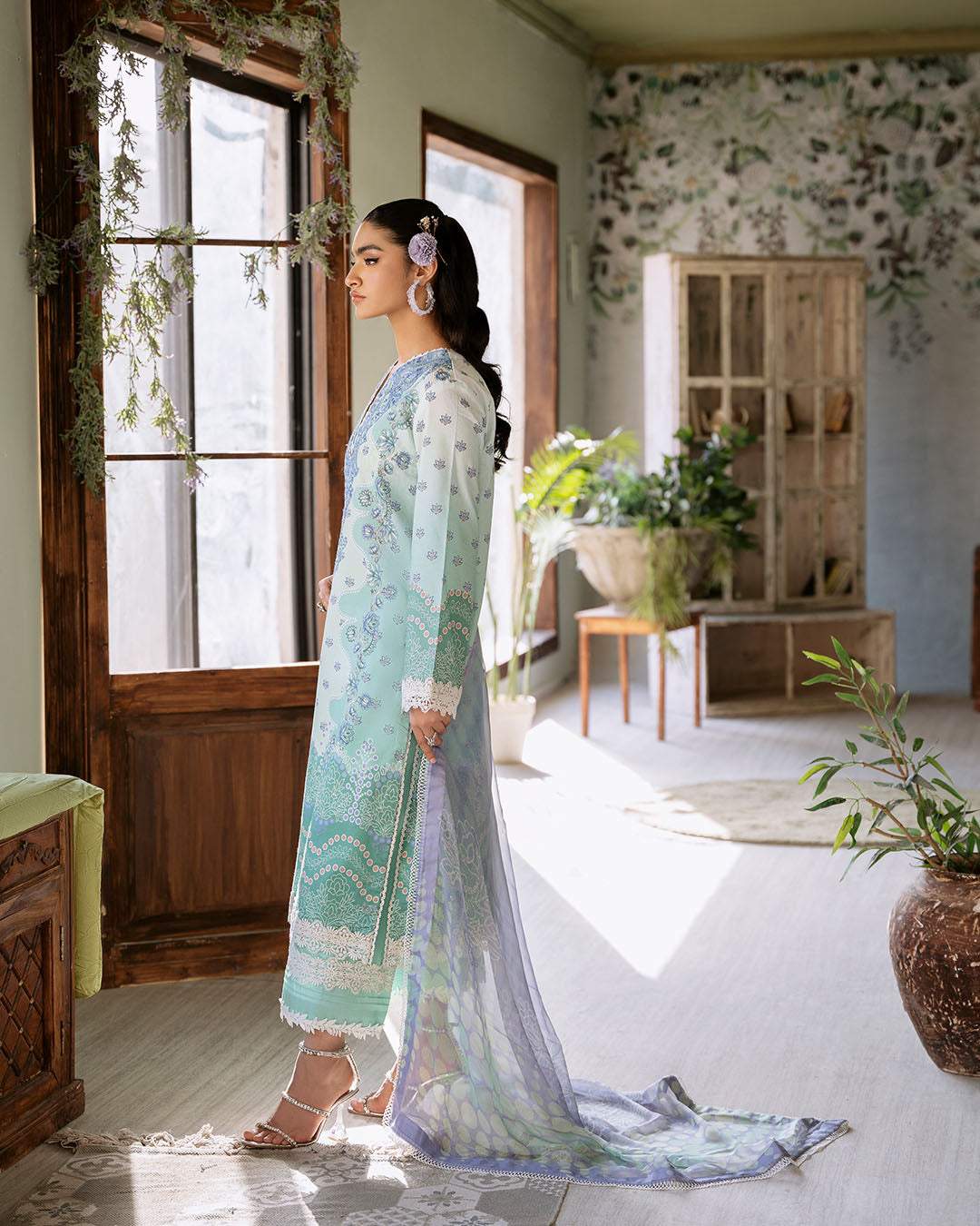 Roheenaz | Flora Printed Lawn | Elysium - Pakistani Clothes for women, in United Kingdom and United States