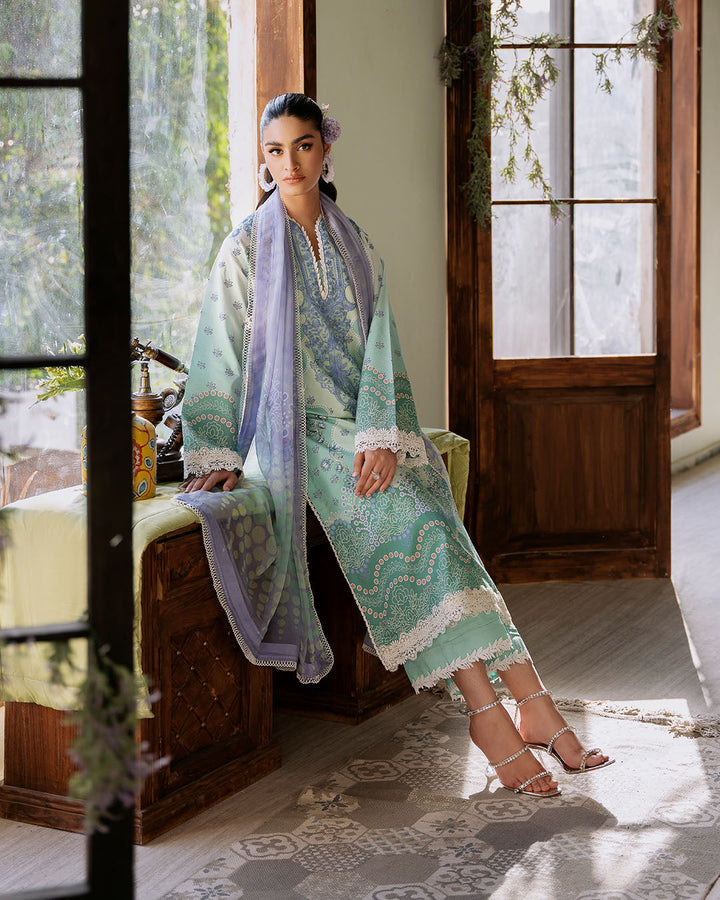 Roheenaz | Flora Printed Lawn | Elysium - Hoorain Designer Wear - Pakistani Designer Clothes for women, in United Kingdom, United states, CA and Australia