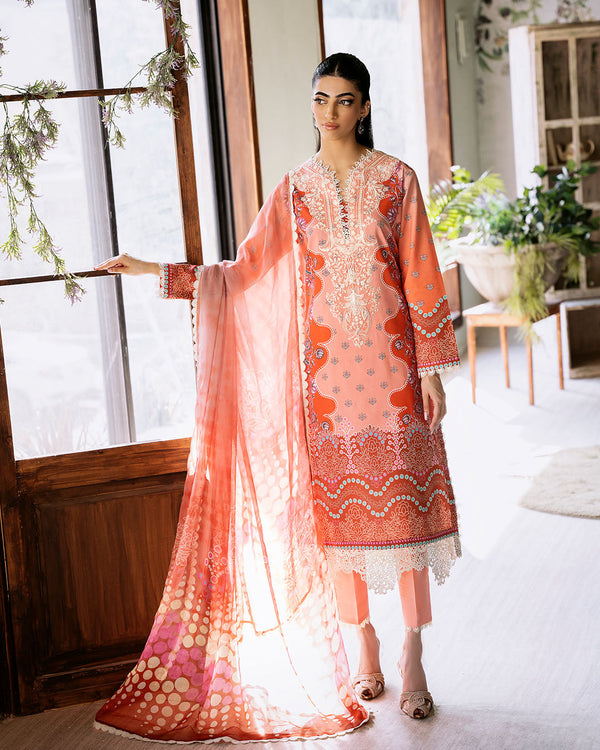 Roheenaz | Flora Printed Lawn | Serenade - Hoorain Designer Wear - Pakistani Designer Clothes for women, in United Kingdom, United states, CA and Australia