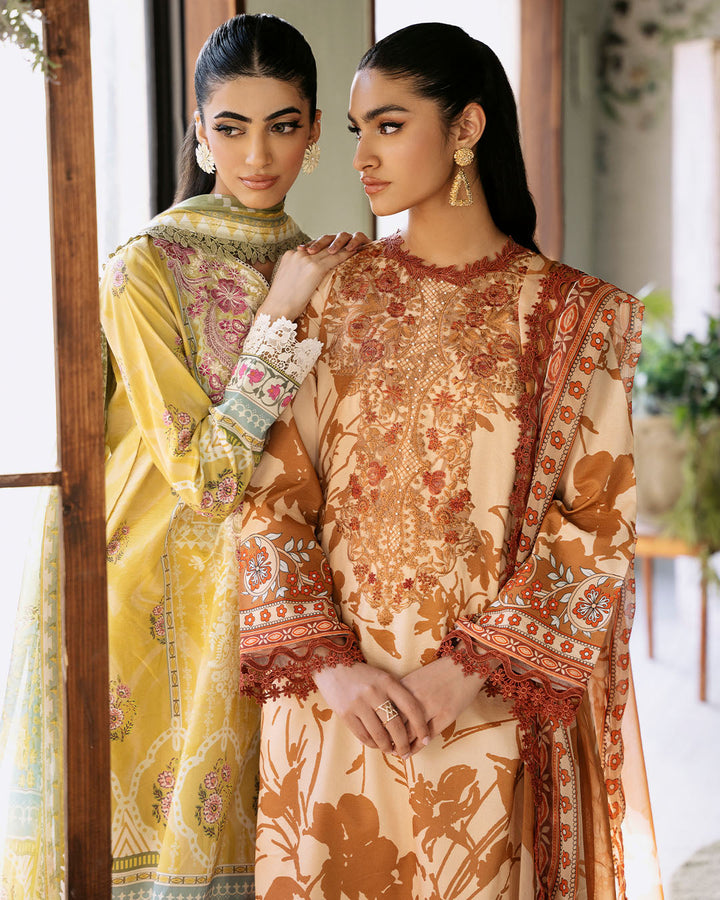 Roheenaz | Flora Printed Lawn | Harmonia - Hoorain Designer Wear - Pakistani Designer Clothes for women, in United Kingdom, United states, CA and Australia