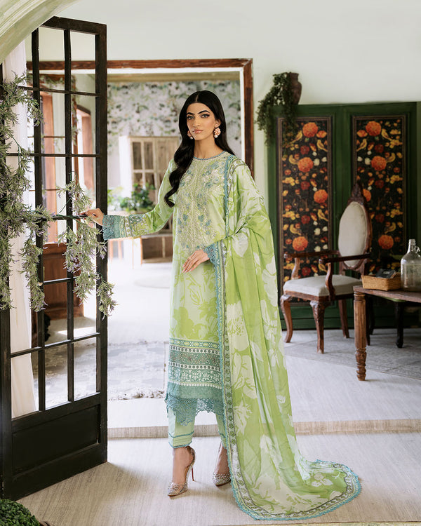 Roheenaz | Flora Printed Lawn | Euphoria - Hoorain Designer Wear - Pakistani Designer Clothes for women, in United Kingdom, United states, CA and Australia