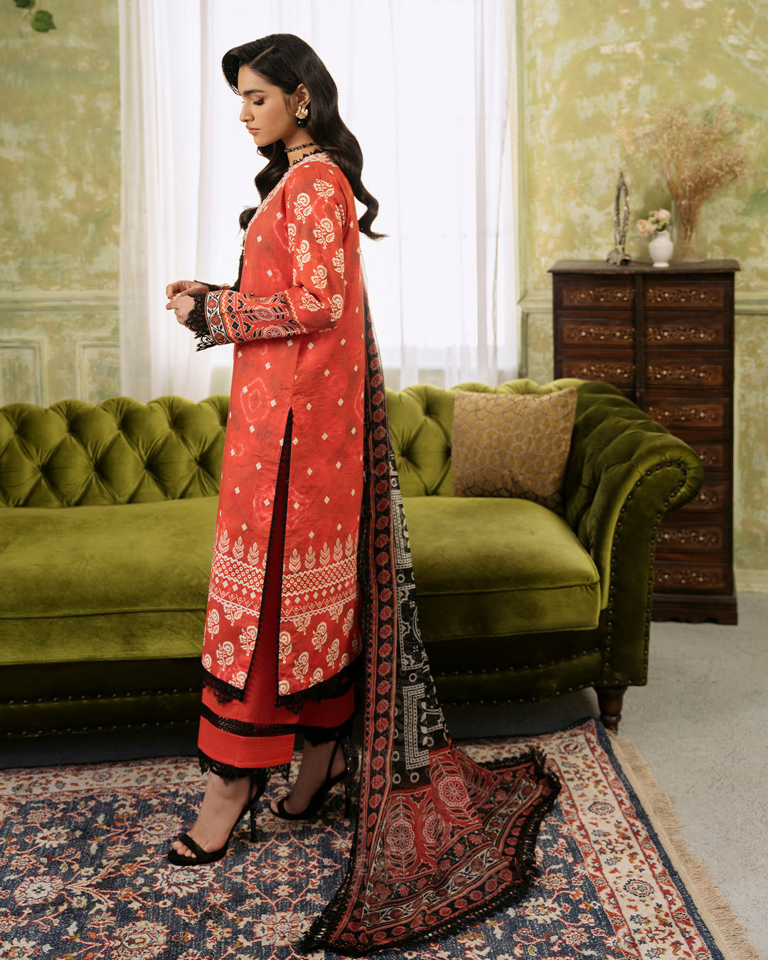 Roheenaz | Flora Printed Lawn | Solstice - Pakistani Clothes for women, in United Kingdom and United States