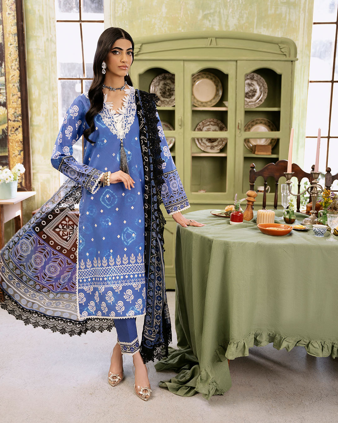 Roheenaz | Flora Printed Lawn | Ember - Pakistani Clothes for women, in United Kingdom and United States