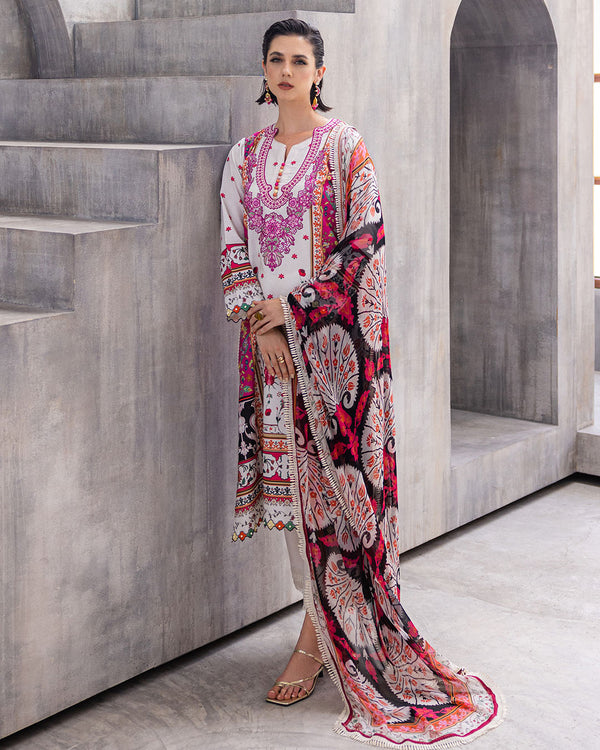 Roheenaz | Azalea Printed Lawn 24 | Marigold Meadows - Hoorain Designer Wear - Pakistani Ladies Branded Stitched Clothes in United Kingdom, United states, CA and Australia