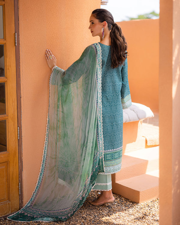 Roheenaz | Azalea Printed Lawn 24 | Ocean Breeze - Pakistani Clothes for women, in United Kingdom and United States