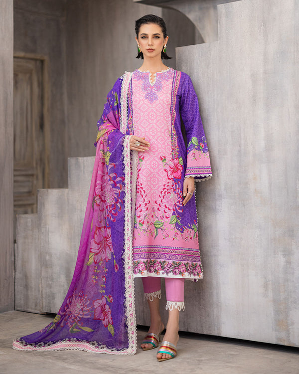 Roheenaz | Azalea Printed Lawn 24 | Luxe Bloom - Pakistani Clothes for women, in United Kingdom and United States