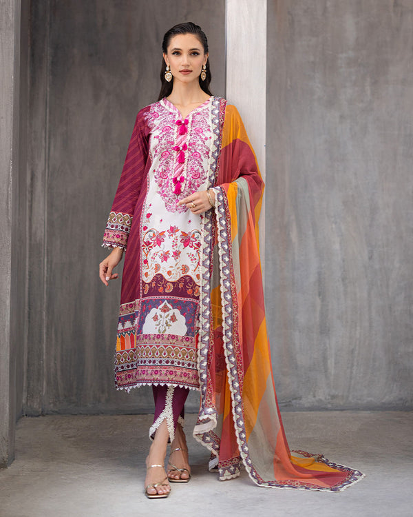 Roheenaz | Azalea Printed Lawn 24 | Orchid Oasis - Pakistani Clothes for women, in United Kingdom and United States