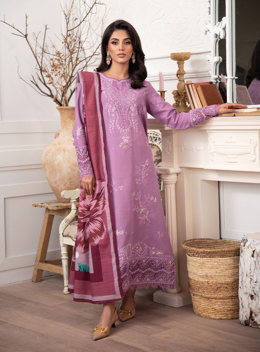 Roheenaz | Meraki Winter Collection | Mauve