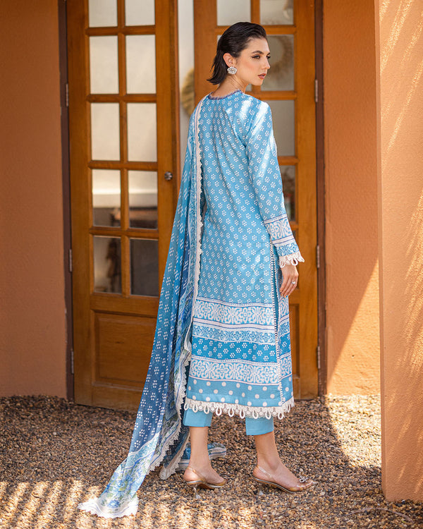 Roheenaz | Azalea Printed Lawn 24 | Starlit Sky - Pakistani Clothes for women, in United Kingdom and United States