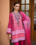 Roheenaz | Azalea Printed Lawn 24 | Coral Cascade - Pakistani Clothes for women, in United Kingdom and United States