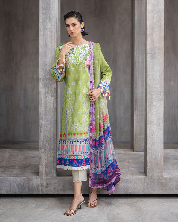 Roheenaz | Azalea Printed Lawn 24 | Serene Seafoam - Hoorain Designer Wear - Pakistani Ladies Branded Stitched Clothes in United Kingdom, United states, CA and Australia