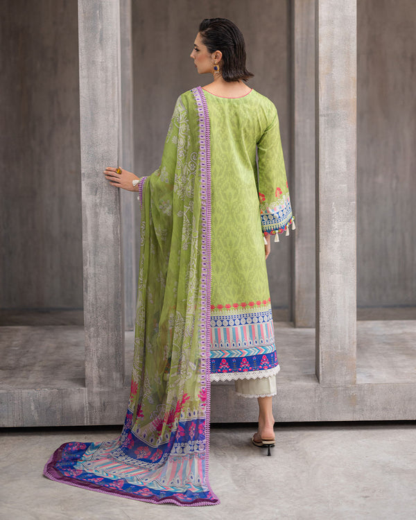 Roheenaz | Azalea Printed Lawn 24 | Serene Seafoam - Pakistani Clothes for women, in United Kingdom and United States