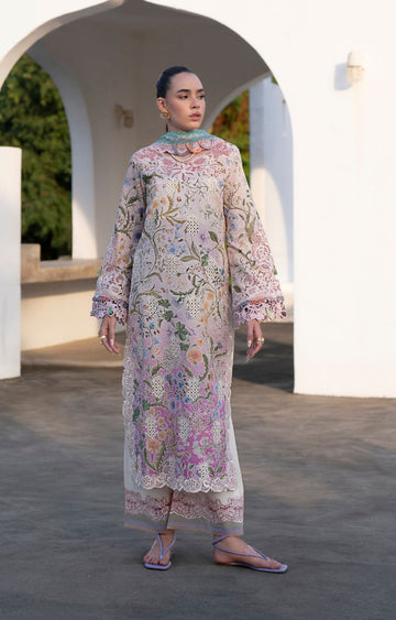 AJR Couture | Printakari Lawn 25 | Rose